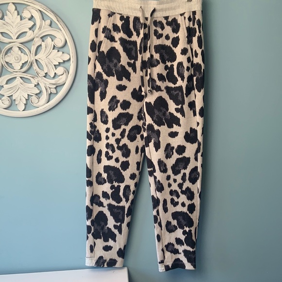 🇨🇦 TWENTY MONTREAL Hyper Reality Knit Leopard Jogger sz Small Woven Pant - Picture 2 of 16